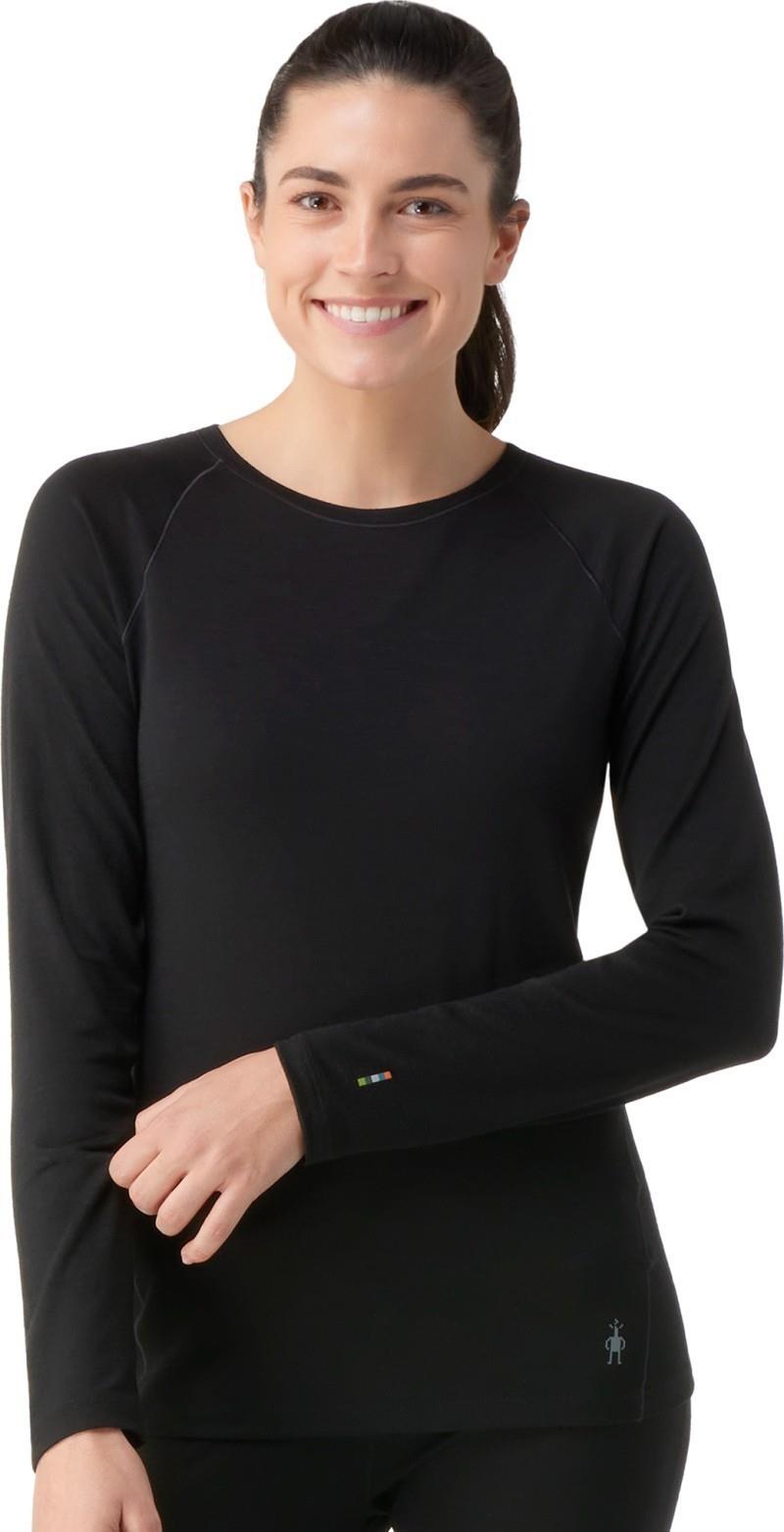 Classic All-Season Merino Base Layer Crew LS - Womens - black 1