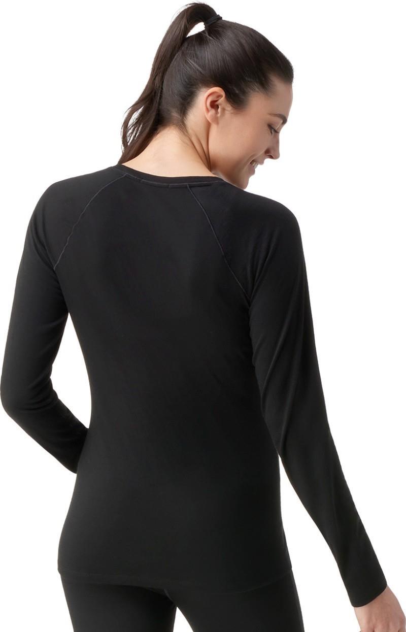 Classic All-Season Merino Base Layer Crew LS - Womens - black 1