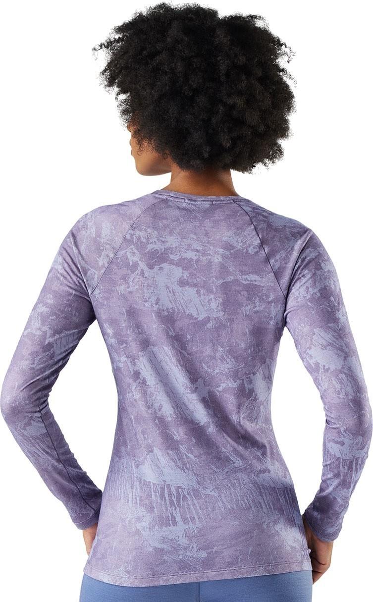 Classic All-Season Merino Base Layer Crew LS - Womens - purple storm mountain 1