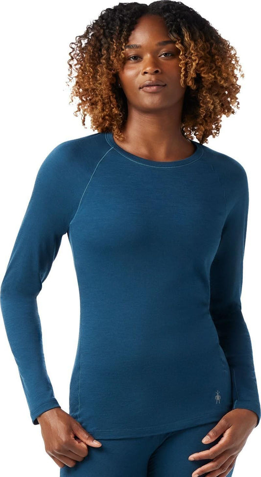 Classic All-Season Merino Base Layer Crew LS - Womens - twilight blue 1