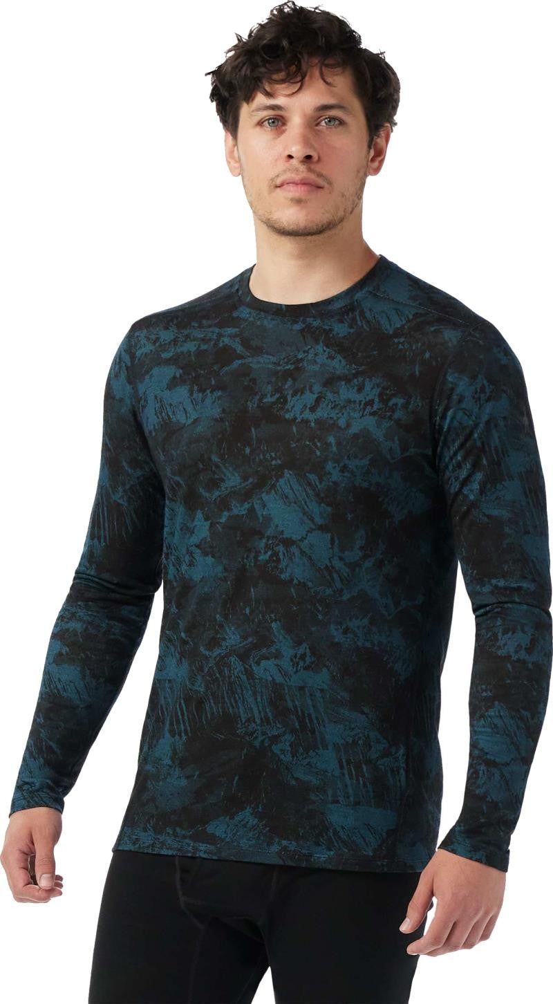 Classic All-Season Merino Base Layer Crew - Mens - twilight blue mountain 1