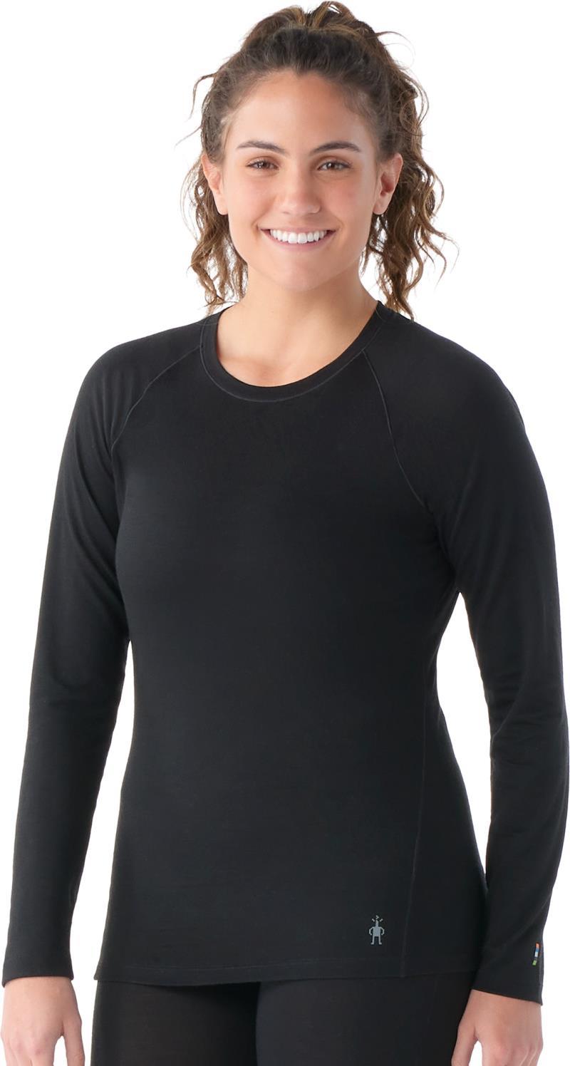 Classic All-Season Merino Base Layer Crew - Womens - black 1