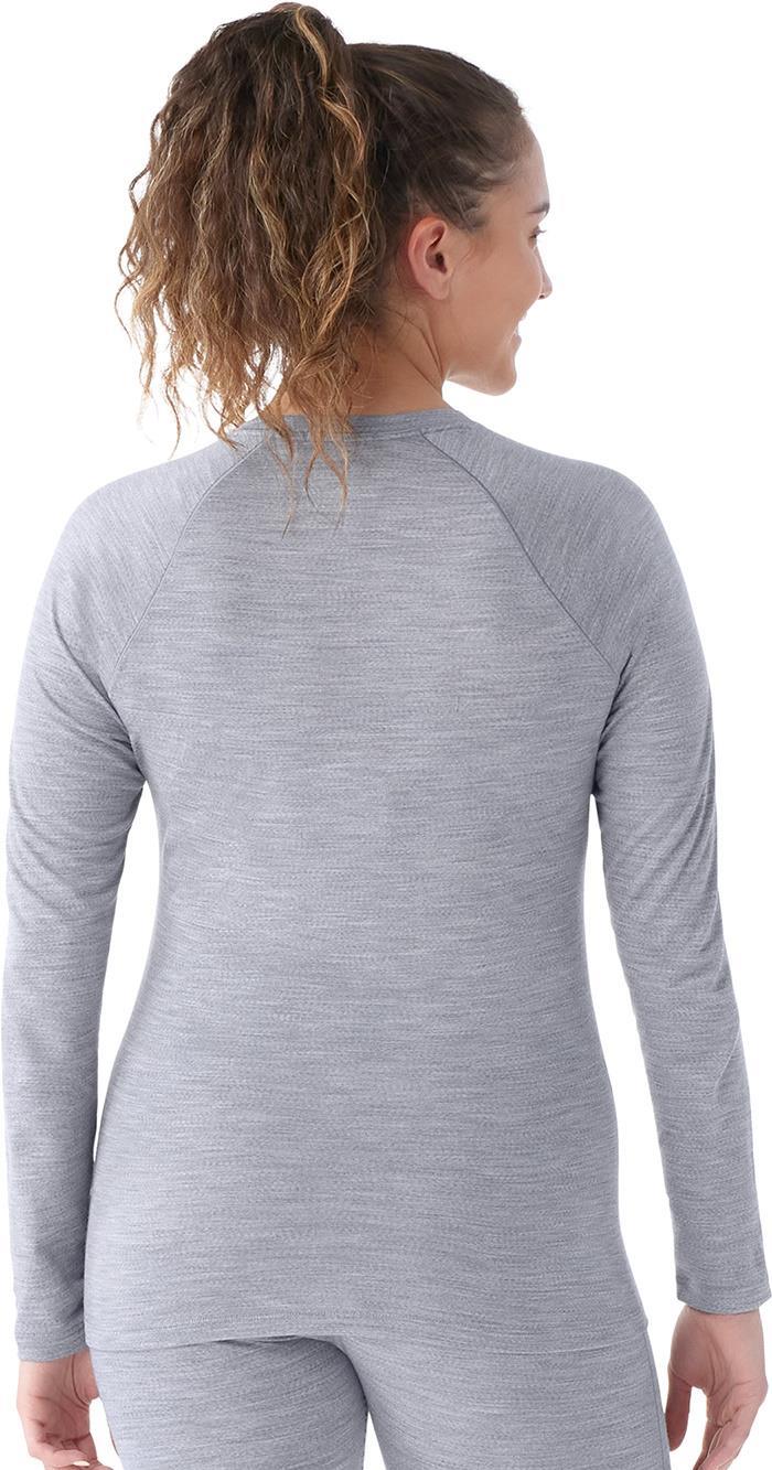 Classic All-Season Merino Base Layer Crew - Womens - light gray heather 1