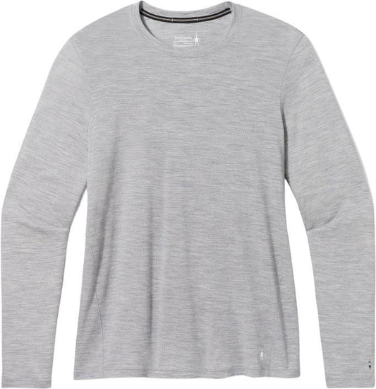Classic All-Season Merino Base Layer LS Plus - Womens - light gray heather 1
