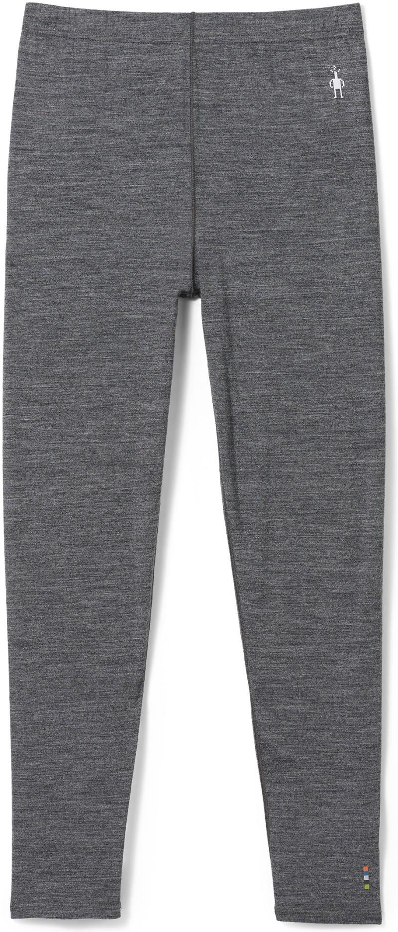 Classic Merino Blend Base Layer Bottoms - Kids - charcoal heather 1