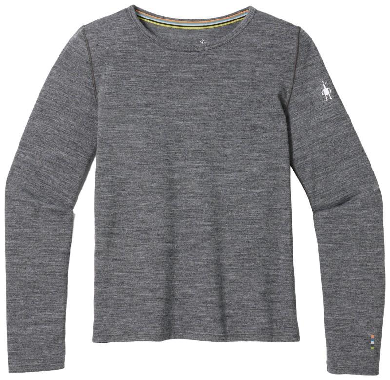 Classic Merino Blend Base Layer Crew - Kids - charcoal heather 1