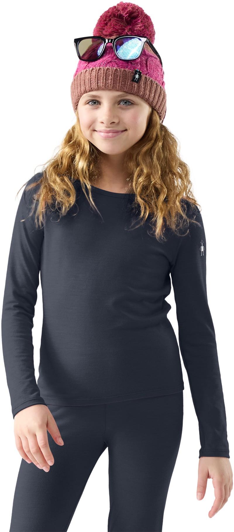 Classic Merino Blend Base Layer Crew - Kids - deep navy 1