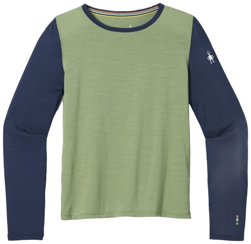 Classic Merino Blend Base Layer Crew - Kids - green tea 1