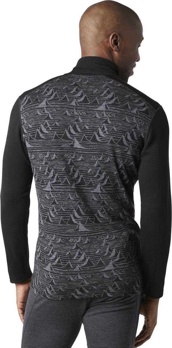 Classic Thermal (250) Merino Base Layer Pattern 1/4 Zip - Mens - black bryan iguchi mountains 1