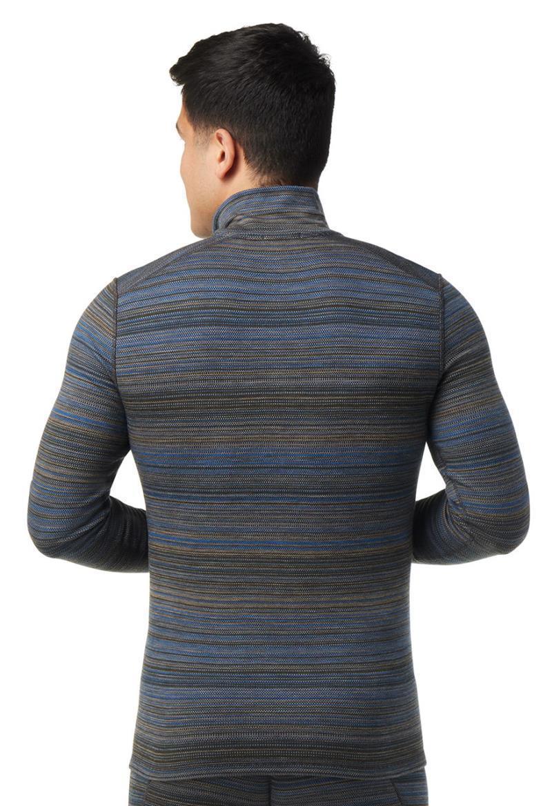 Classic Thermal (250) Merino Base Layer Pattern 1/4 Zip - Mens - laguna blue heather color shift 1