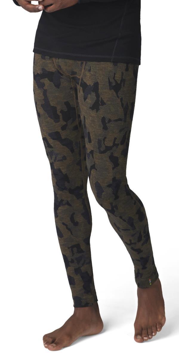 Classic Thermal (250) Merino Base Layer Pattern Bottoms - Mens - military olive camo 1