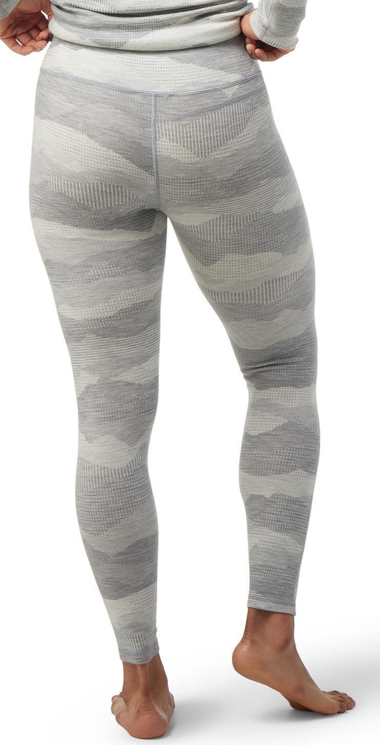 Classic Thermal (250) Merino Base Layer Pattern Bottoms - Womens - Light Gray Mountain Scape 3
