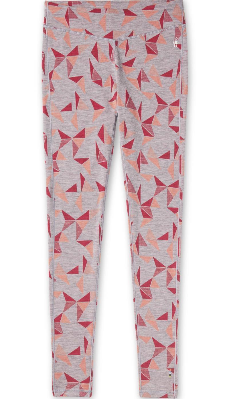 Classic Thermal (250) Merino Base Layer Pattern Bottoms - Womens - Light Gray Pinwheel 1