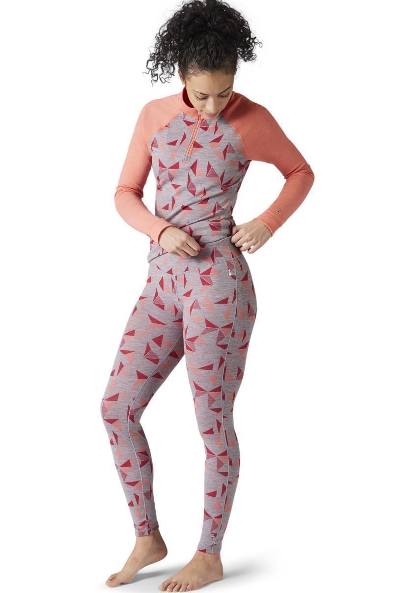 Classic Thermal (250) Merino Base Layer Pattern Bottoms - Womens - Light Gray Pinwheel 2