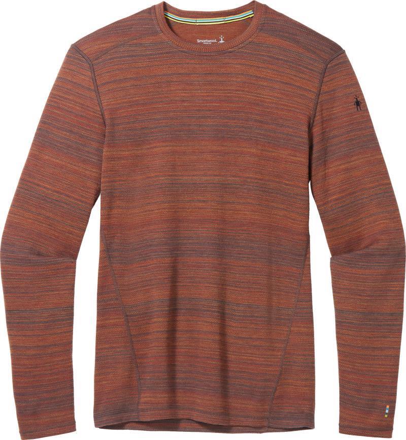Classic Thermal (250) Merino Base Layer Pattern Crew - Mens - picante heather color shift 1
