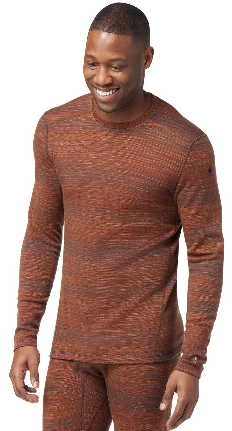 Classic Thermal (250) Merino Base Layer Pattern Crew - Mens - picante heather color shift 1