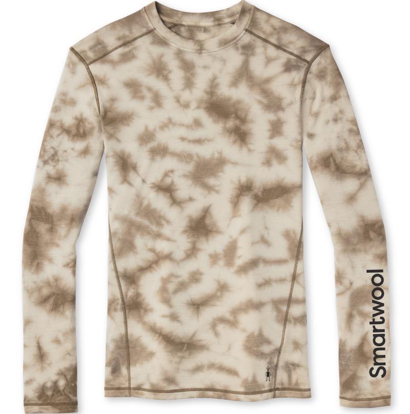 Classic Thermal (250) Plant-Based Dye Merino Base Layer Logo Crew - Mens - Flint Marble Wash 1