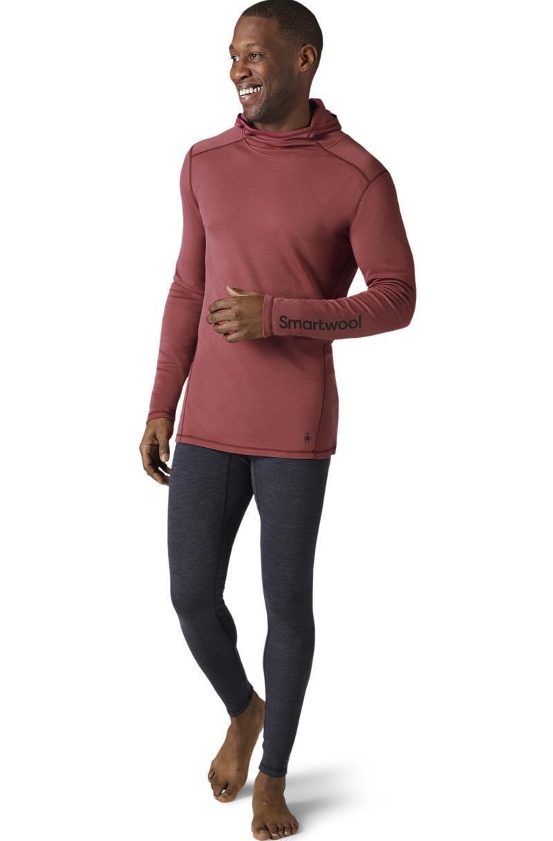 Classic Thermal (250) Plant-Based Dye Merino Base Layer Logo Hoodie - Mens - Masala 2