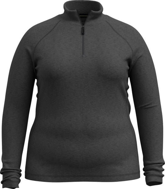 Classic Thermal Merino 250 Base Layer 1/4 Zip Plus - Womens - charcoal heather 1