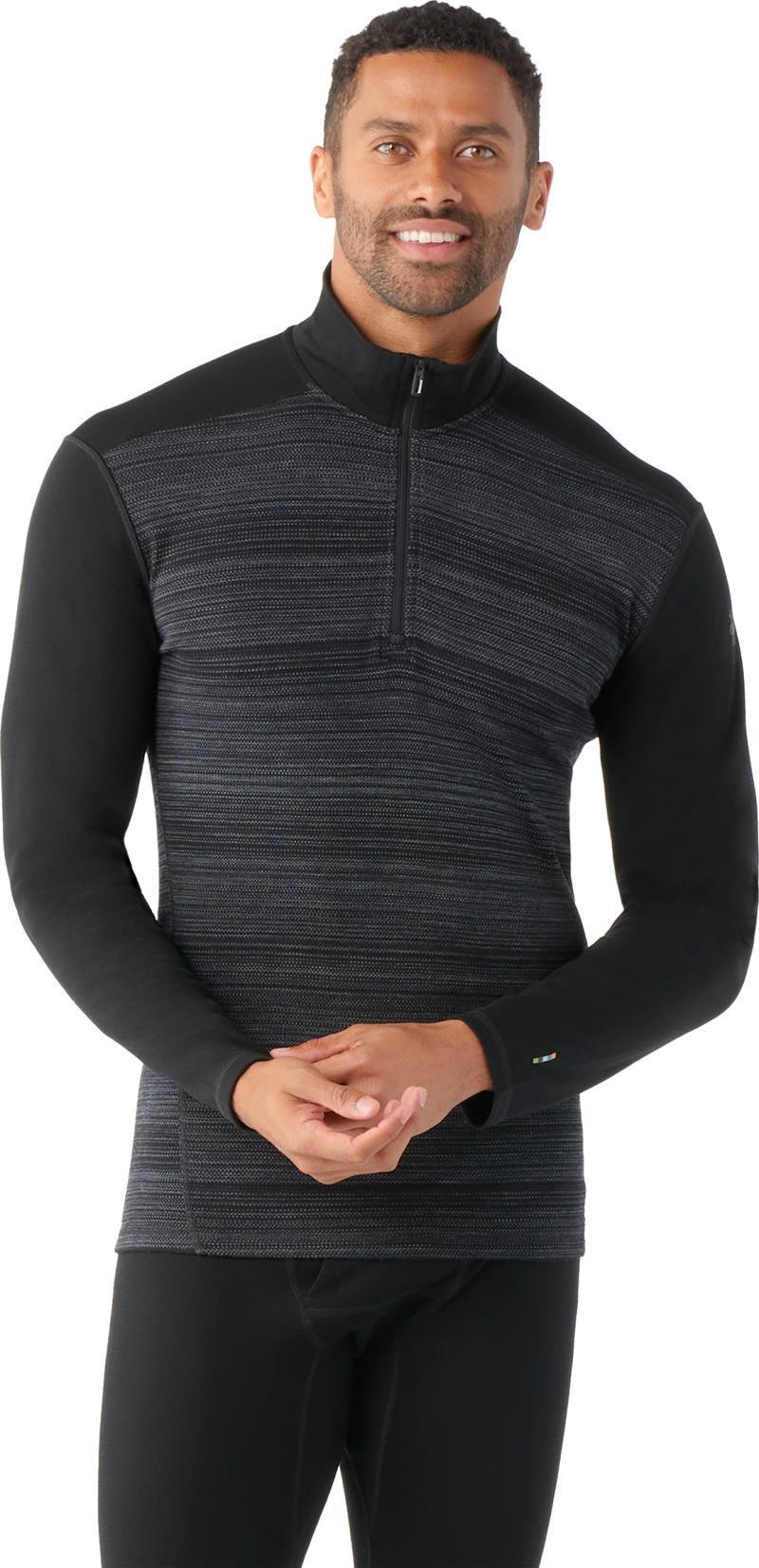 Classic Thermal Merino (250) Base Layer 1/4 Zip - Mens - Black Color Shift 2