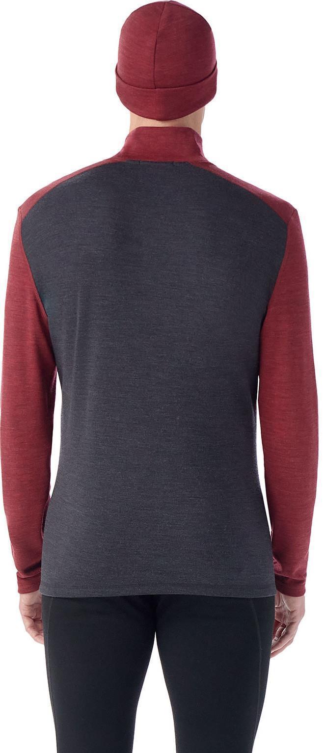 Classic Thermal Merino 250 Base Layer 1/4 Zip - Mens - Charcoal / Currant 2