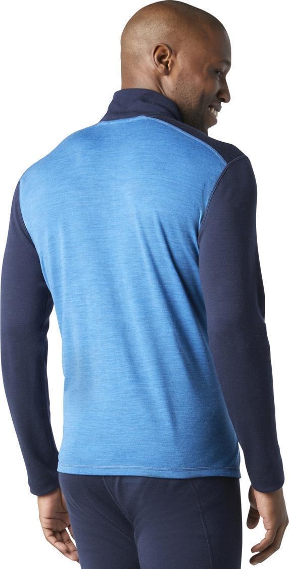 Classic Thermal Merino (250) Base Layer 1/4 Zip - Mens - Neptune Blue Heather / Deep Navy 3