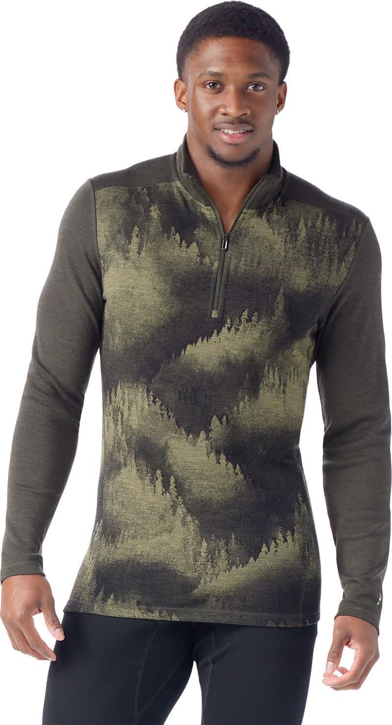 Classic Thermal Merino 250 Base Layer 1/4 Zip - Mens - North Woods Foggy Pines 1