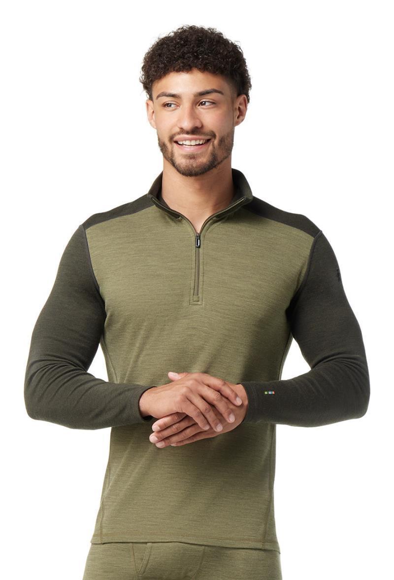 Classic Thermal Merino (250) Base Layer 1/4 Zip - Mens - North Woods Heather 2