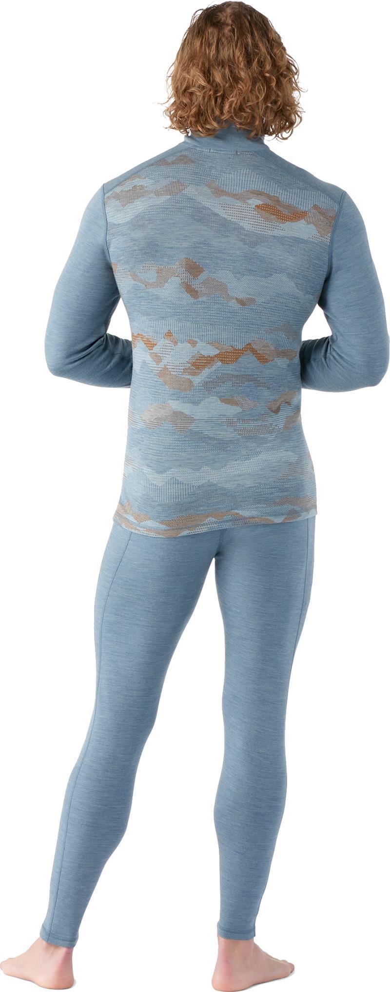 Classic Thermal Merino (250) Base Layer 1/4 Zip - Mens - Pewter Mountain Scape 3