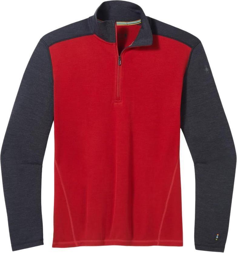 Classic Thermal Merino (250) Base Layer 1/4 Zip - Mens - Rhythmic Red 1