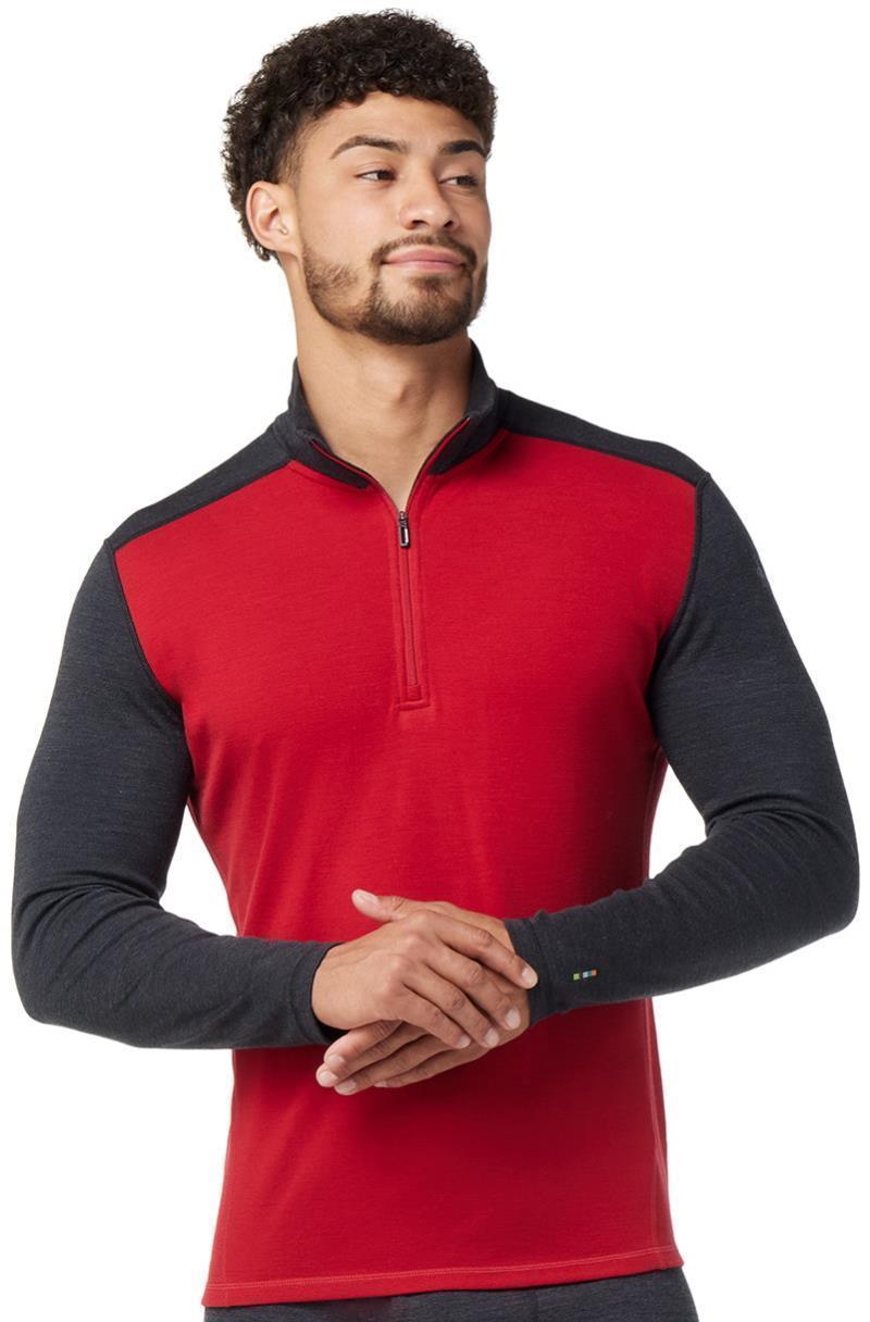 Classic Thermal Merino (250) Base Layer 1/4 Zip - Mens - Rhythmic Red 2
