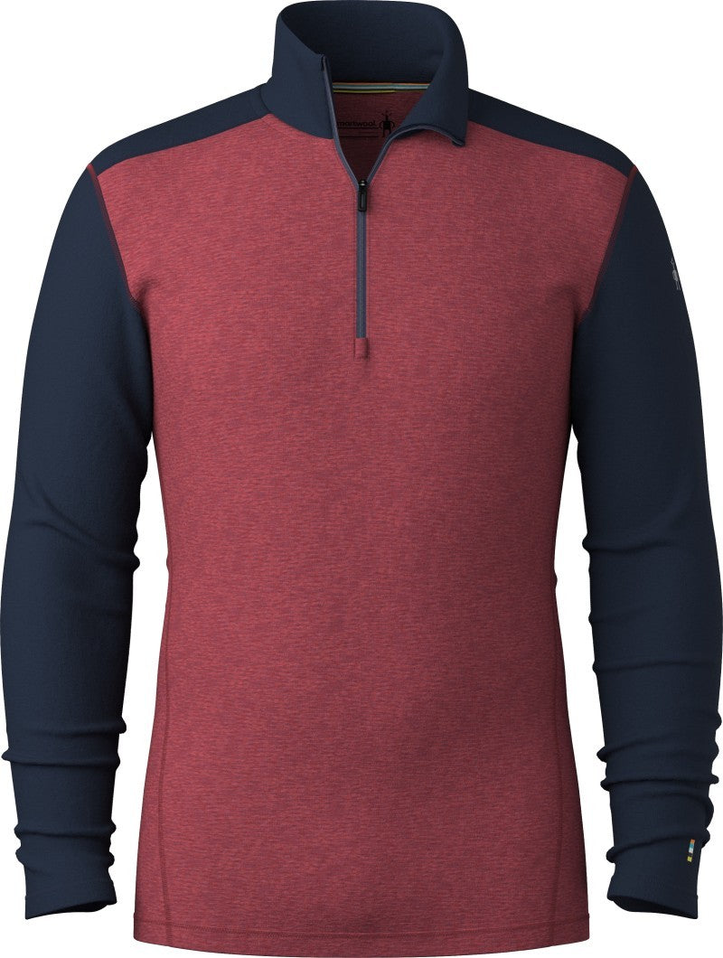 Classic Thermal Merino 250 Base Layer 1/4 Zip - Mens - deep navy / currant heather 1