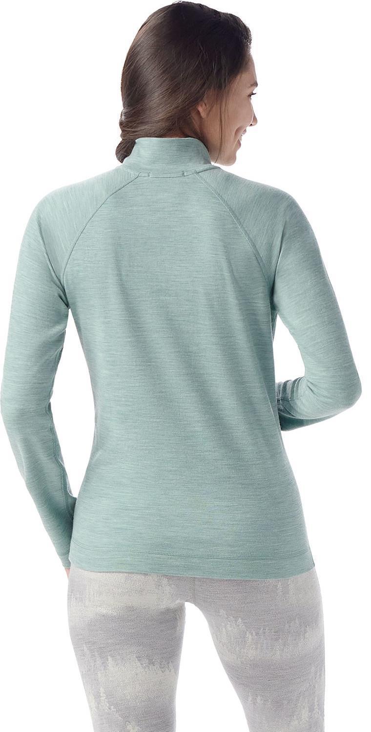 Classic Thermal Merino 250 Base Layer 1/4 Zip - Womens - Arctic Green Heather 2