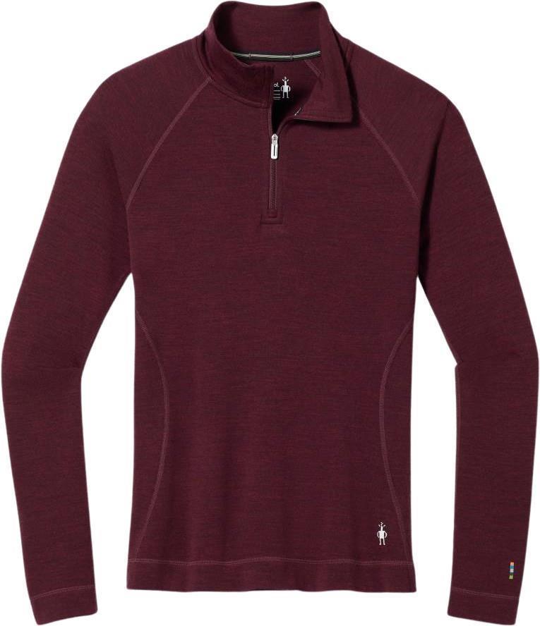 Classic Thermal Merino (250) Base Layer 1/4 Zip - Womens - Black Cherry Heather 1