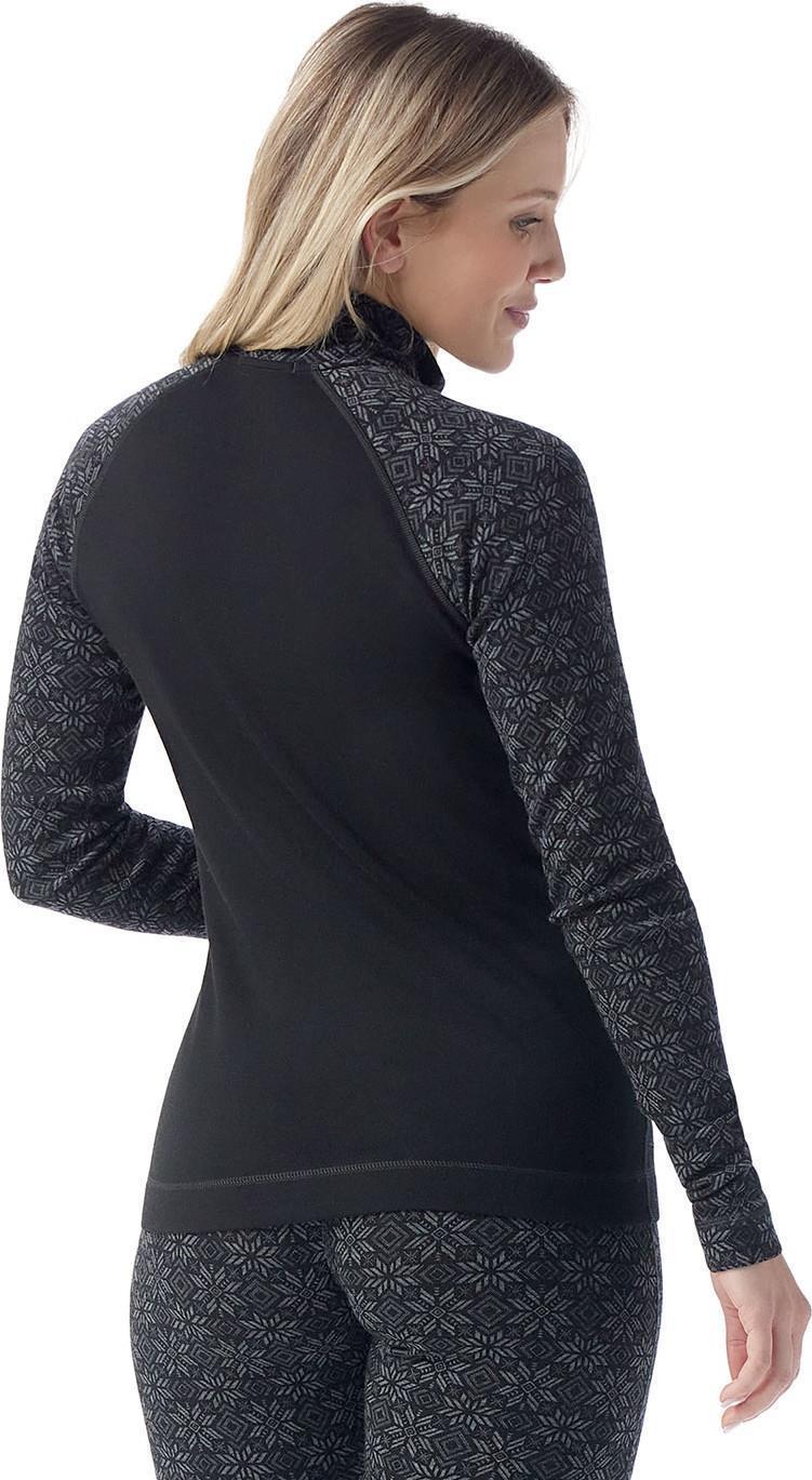 Classic Thermal Merino 250 Base Layer 1/4 Zip - Womens - Black Digi Snow 2
