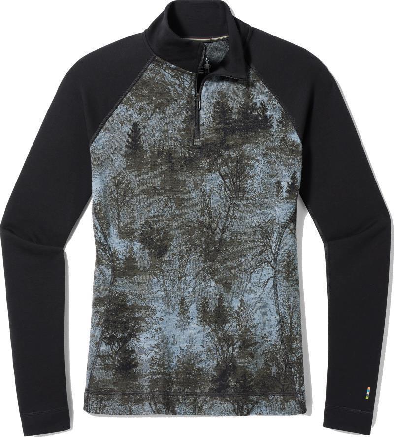 Classic Thermal Merino (250) Base Layer 1/4 Zip - Womens - Black Forest 1
