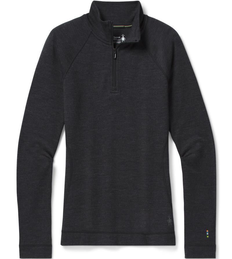 Classic Thermal Merino (250) Base Layer 1/4 Zip - Womens - Charcoal Heather 1