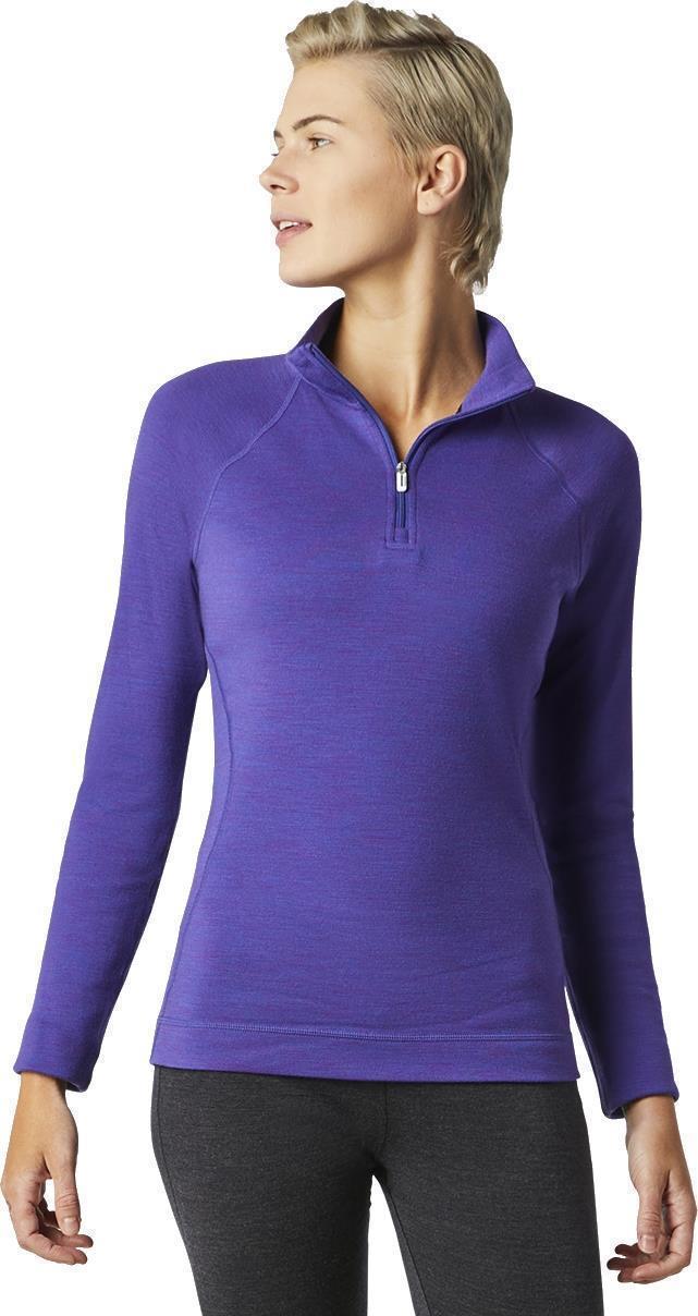 Classic Thermal Merino (250) Base Layer 1/4 Zip - Womens - Desert Orchid Heather 2