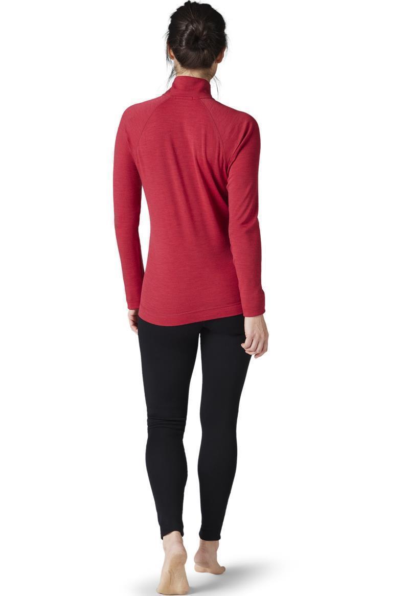Classic Thermal Merino (250) Base Layer 1/4 Zip - Womens - Pomegranate Heather 3