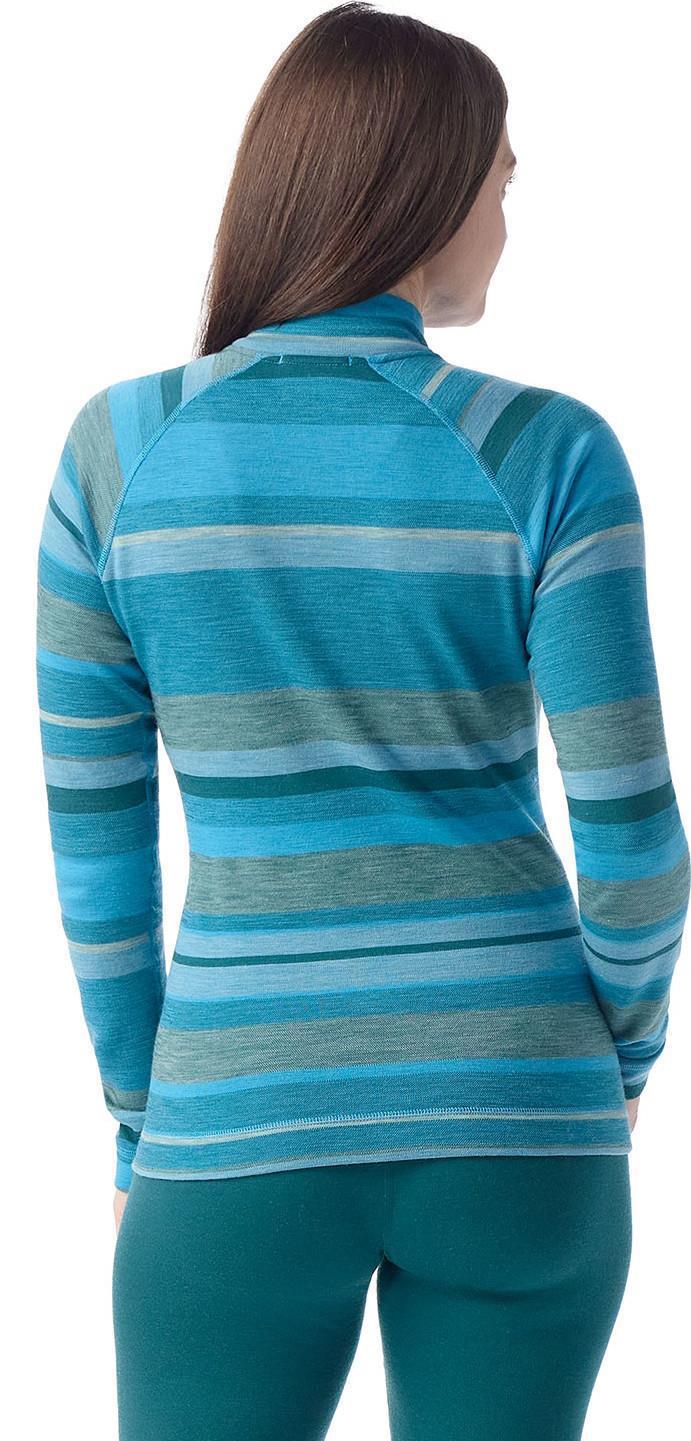 Classic Thermal Merino 250 Base Layer 1/4 Zip - Womens - Pool Blue Joviansphere 2