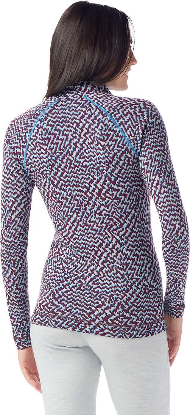 Classic Thermal Merino 250 Base Layer 1/4 Zip - Womens - Purple Iris Retro Line 2