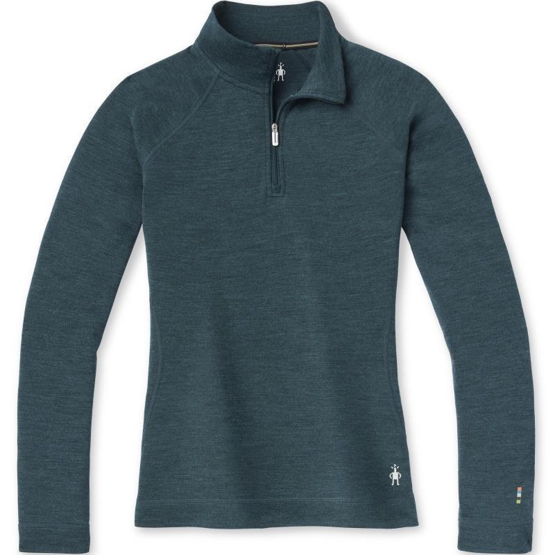 Classic Thermal Merino (250) Base Layer 1/4 Zip - Womens - Twilight Blue Heather 1