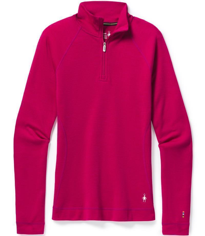 Classic Thermal Merino (250) Base Layer 1/4 Zip - Womens - Very Berry Heather 1