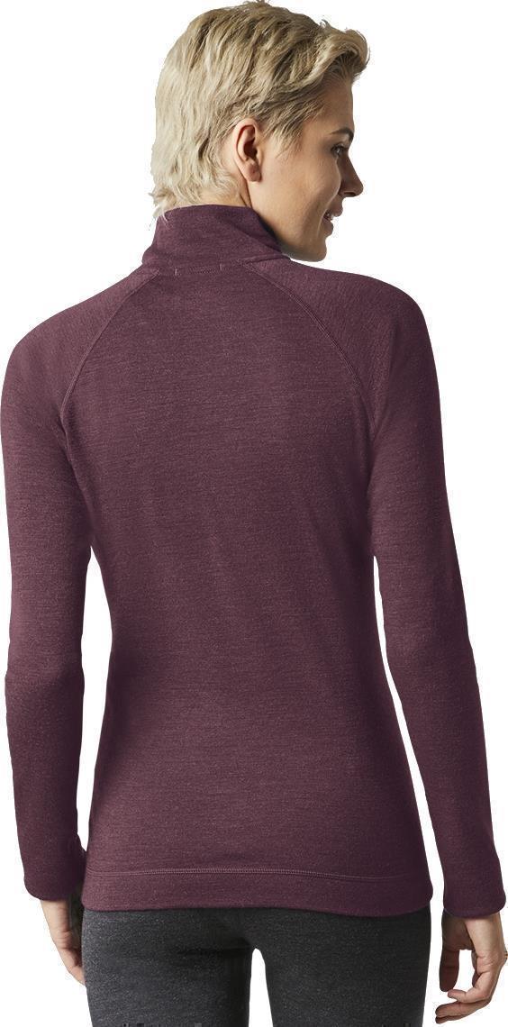 Classic Thermal Merino (250) Base Layer 1/4 Zip - Womens - Woodsmoke Heather 3