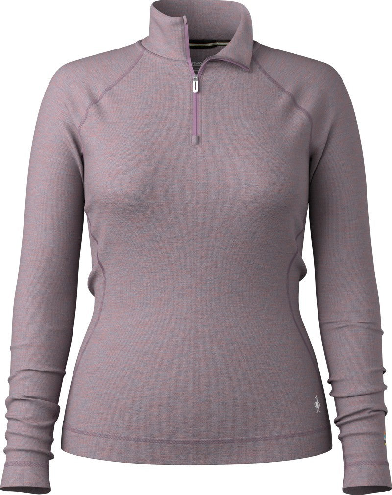 Classic Thermal Merino 250 Base Layer 1/4 Zip - Womens - chalk violet heather 1