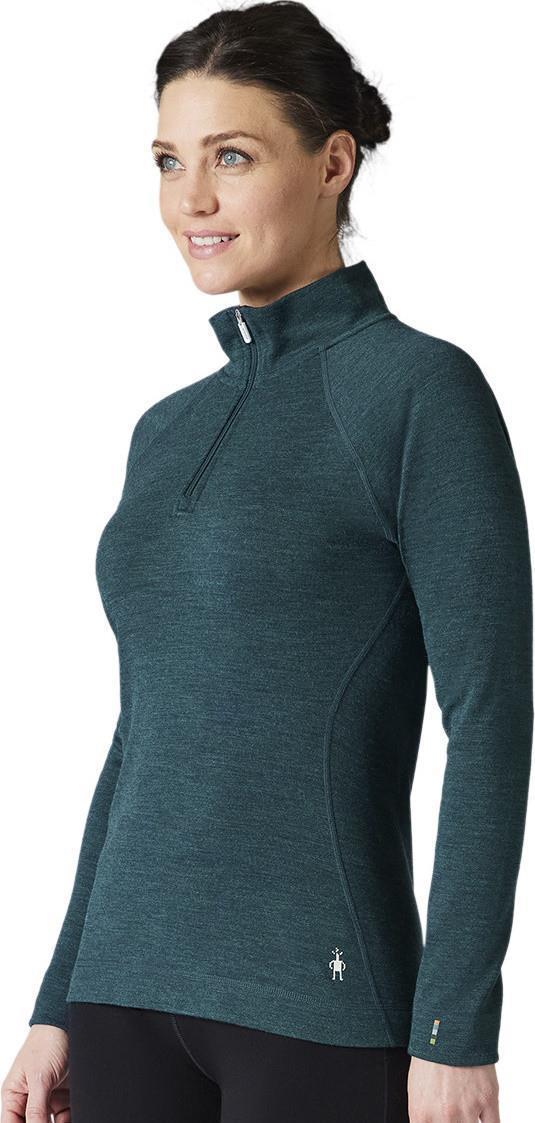 Classic Thermal Merino 250 Base Layer 1/4 Zip - Womens - twilight blue heather 1