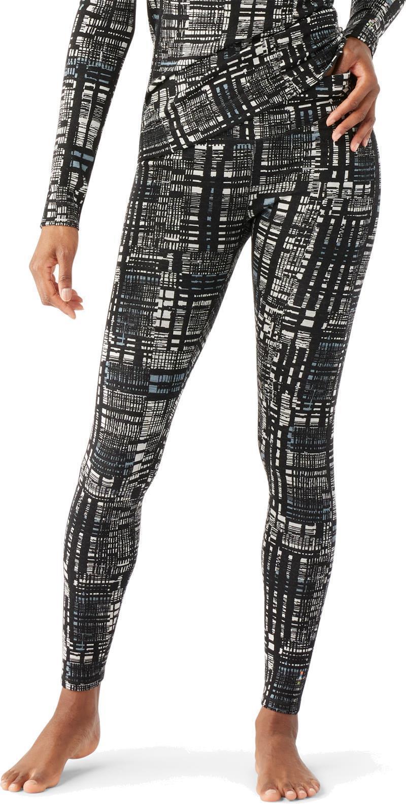 Classic Thermal Merino 250 Base Layer Bottoms - Womens - Black Digi Plaid 2