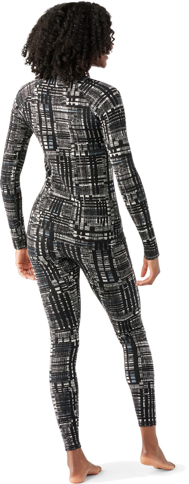Classic Thermal Merino 250 Base Layer Bottoms - Womens - Black Digi Plaid 3