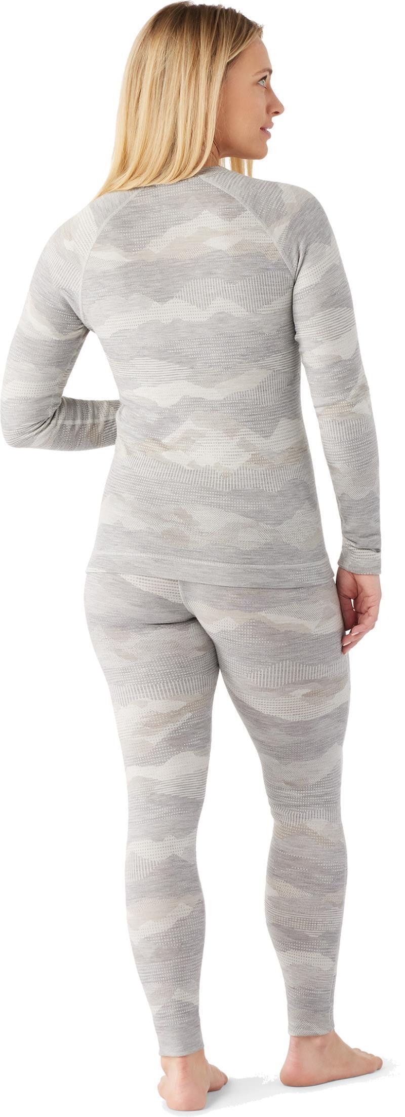 Classic Thermal Merino 250 Base Layer Bottoms - Womens - Light Gray Mountain Scape 3