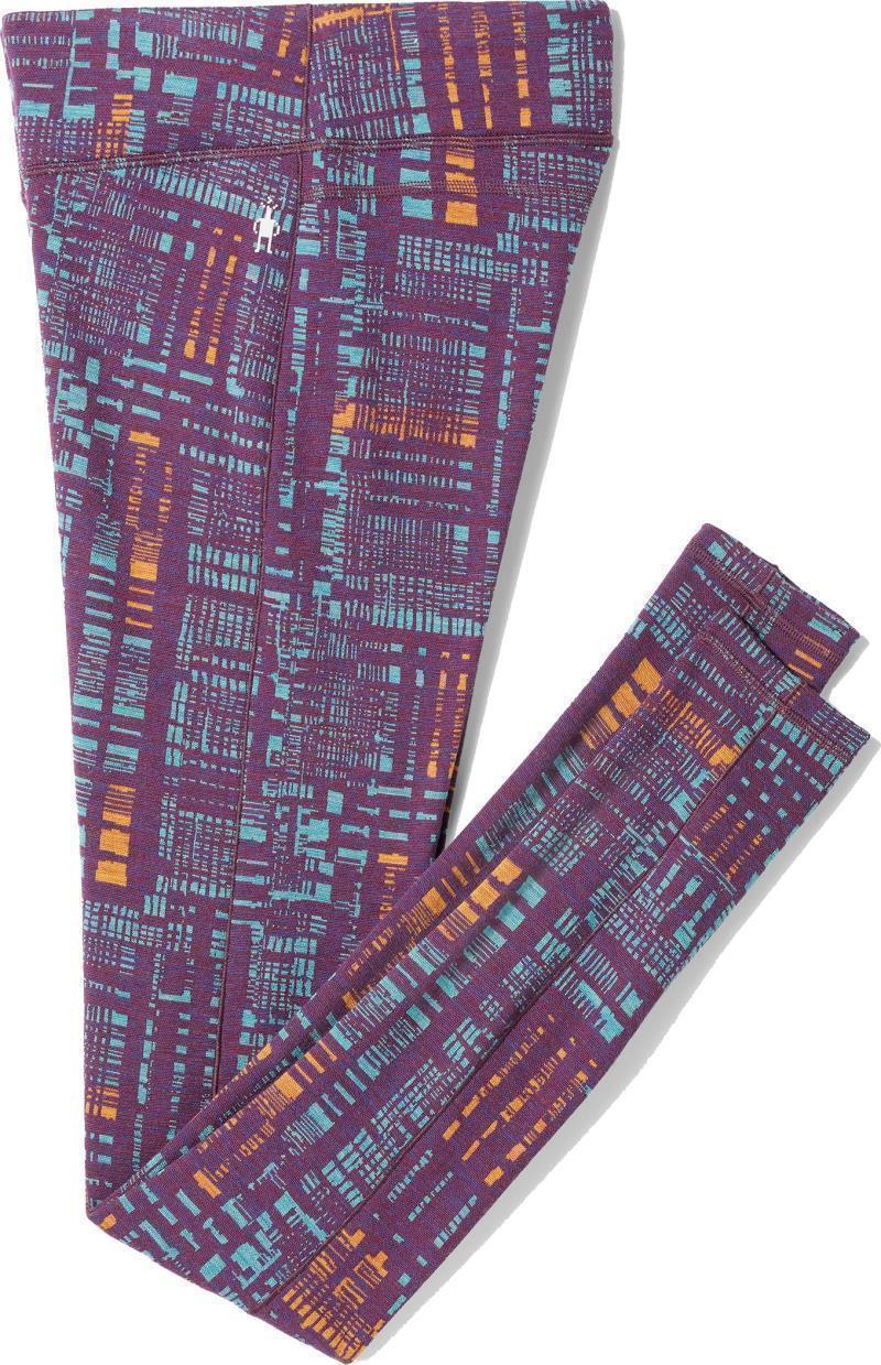 Classic Thermal Merino 250 Base Layer Bottoms - Womens - Purple Iris Digi Plaid 1